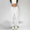 Casual and Comfy Grey Sweatpants for Women with Starchy Waist Loose Fit and Parachute Pants